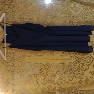 Collective Concepts Eyelet Navy Dress size medium